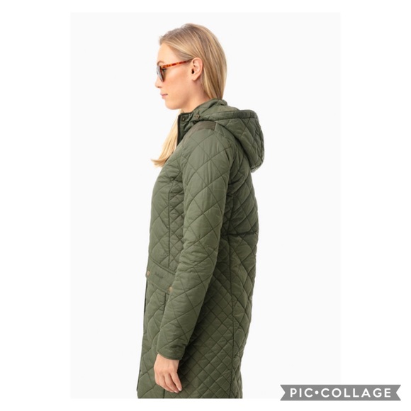 NEW! Barbour Olive Burne Quilt Jacket - Picture 2 of 11